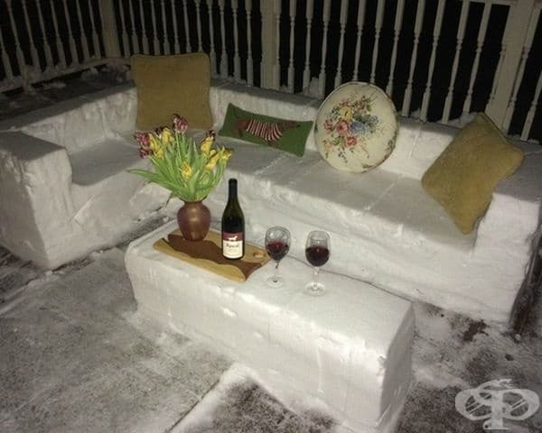 "Новото обзавеждане на верандата."