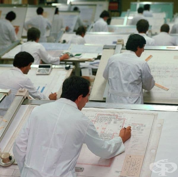 15 невероятни ретро снимки показват как са работили хората преди AutoCAD