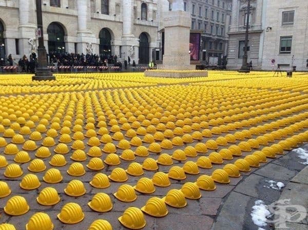 Протест на работници в Италия.