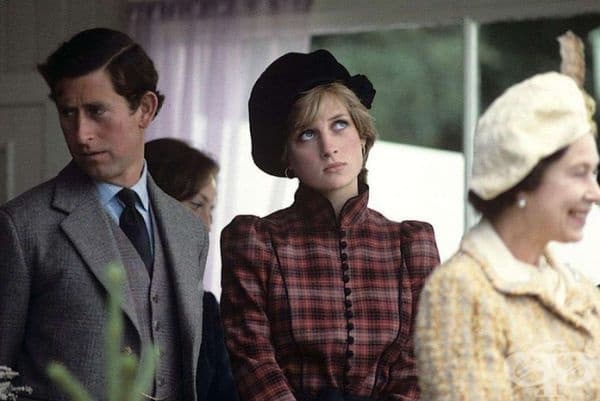 19-годишната принцеса Даяна, принц Чарлз и кралица Елизабет II, 1980 г.
