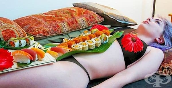 Nyotaimori restaurant.   ,          .              .          .