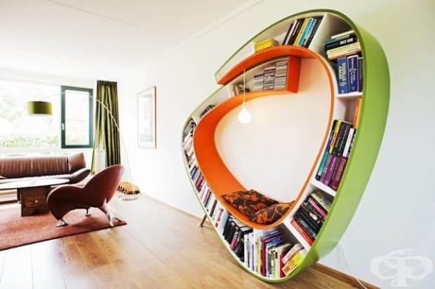 20 дизайнерски предложения за домашна библиотека - изображение
