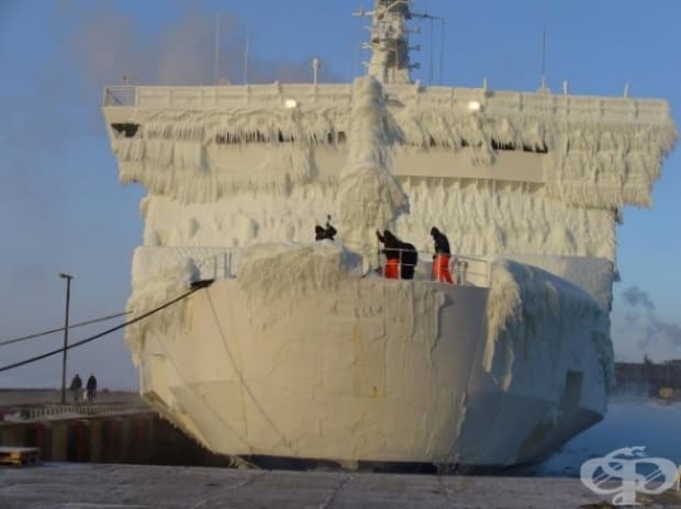Животът на кораб през зимата