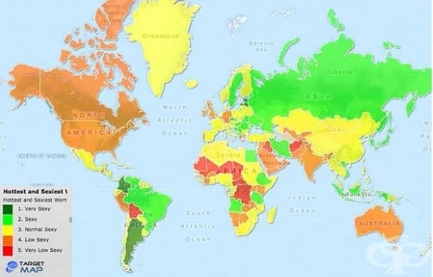 Най-сексапилните жени по държави