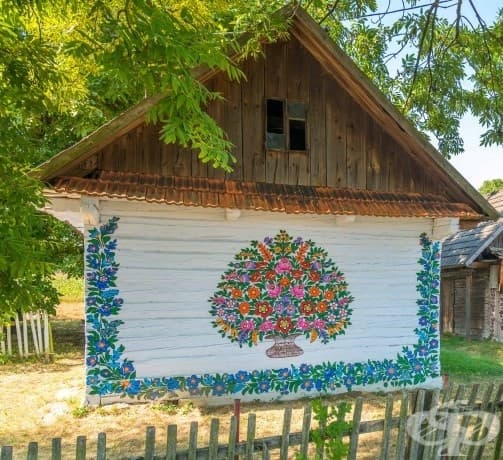 Вижте малкото полското село, в което всичко е покрито в пъстри картини на цветя