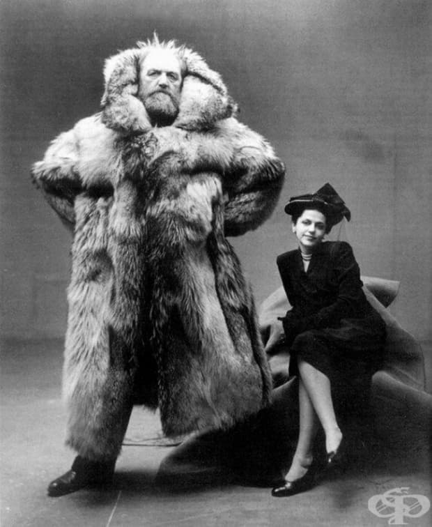 Арктичният изследовател Петер Фройхен със своята съпруга, 1947 г.