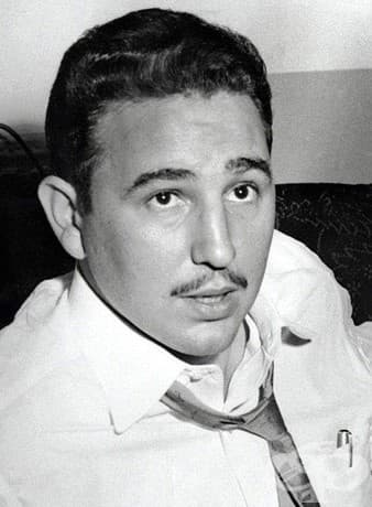 Портрет на Фидел Кастро в Ню Йорк през 1955 г. по време на интервю