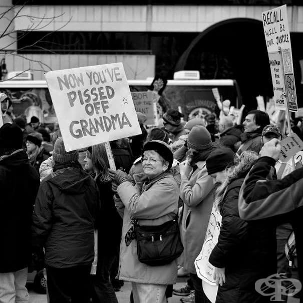 Политически протест срещу републиканците в САЩ: Вече ядосахте баба.