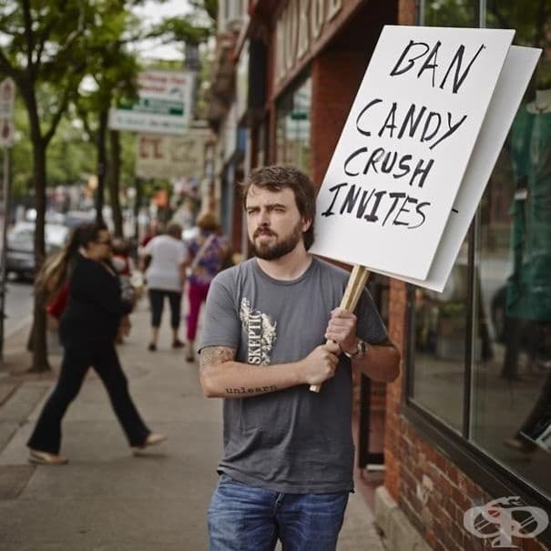 Забранете поканите за Candy Crush.