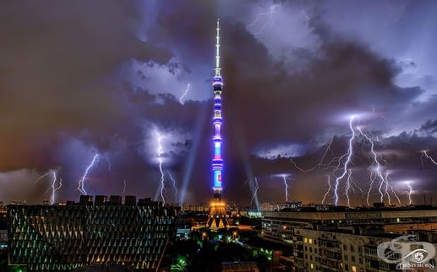 Предавателната кула Остакино, Москва, Русия