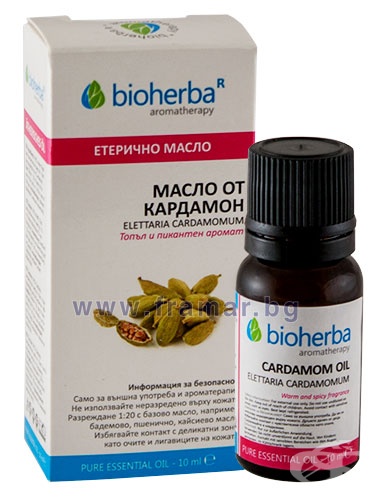 БИОХЕРБА ЕТЕРИЧНО МАСЛО ОТ КАРДАМОН 10 мл (BIOHERBA CARDAMOM ESSENTIAL ...