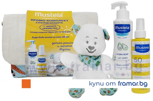 МУСТЕЛА ПРОМО КОМПЛЕКТ СЛЪНЦЕЗАЩИТЕН СПРЕЙ SPF50 200 мл ХИДРА