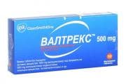 ВАЛТРЕКС табл. 500 мг. * 10