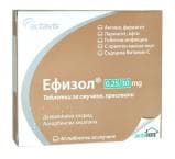 ЕФИЗОЛ таблетки за смучене 0.25 мг / 30 мг * 40