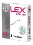 ПРЕЗЕРВАТИВИ ЛЕКС ULTRA THIN * 3 бр.