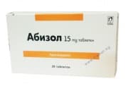 АБИЗОЛ таблетки 15 мг. * 28