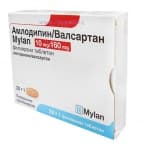 АМЛОДИПИН / ВАЛСАРТАН таблетки 10 мг. / 160 мг. * 30