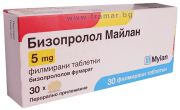 БИЗОПРОЛОЛ МАЙЛАН таблетки 5 мг. * 30
