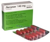 ЛЕГАЛОН капс. 140 мг. * 20