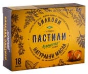 ЛУКЧЕТА ПЛЮС БИЛКОВИ ПАСТИЛИ ЗА ГЪРЛО С НАТУРАЛНИ МАСЛА * 18