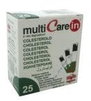 ТЕСТ ЛЕНТИ MULTICARE ЗА ХОЛЕСТЕРОЛ * 25