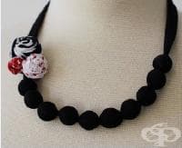 Стилна огърлица от плат само за няколко минути