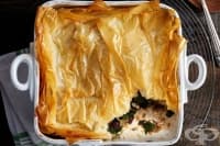 Агнешко с артишок под хрупкава коричка