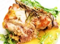 Печено агнешко с билки, горчица и мед