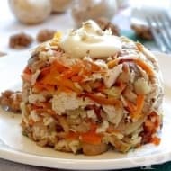 Засищаща пилешка салата