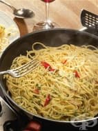 Спагети с чесън и зехтин