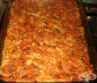 Макарони с кайма и сос