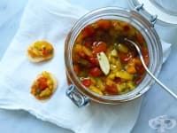 Мариновани печени чушки с каперси