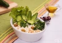 Млечна салата от кашу