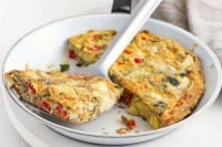 Омлет с артишок и печена чушка