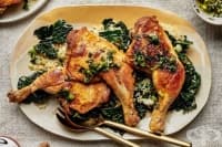 Пиле с ориз и кейл