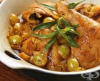 Пиле в гроздов сос