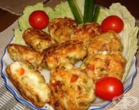 Пилешки кюфтета със зеленчуци и кашкавал