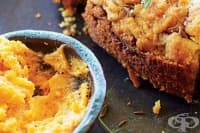 Пюре от сладки картофи с мед и канела