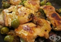 Печени пуешки гърди с домати, моцарела и маслини