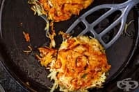 Шницели от картофи и целина с градински чай