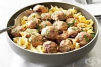 Шведски кюфтета с яйчни макарони