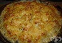 Запеканка от кайма с цветно зеле и кашкавал