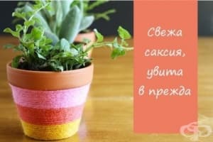 Как да си направим цветна саксия с прежда – страхотна идея за подарък