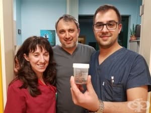 В Болница "Тракия" извадиха без операция 10-сантиметров камък от стомаха на жена