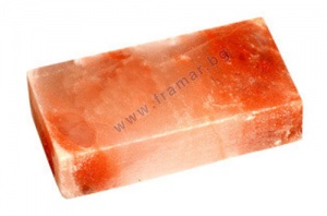 ЕДНОСТРАННО НАТУРАЛНА ТУХЛА ОТ ХИМАЛАЙСКА СОЛ 20 х 10 х 5 мм 2 кг