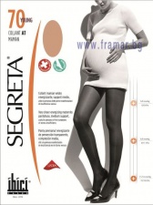 СЕГРЕТА МЛАДЕЖКА ЛИНИЯ ЧОРАПОГАЩИ СЪС СРЕДНА КОМПРЕСИЯ ЗА БРЕМЕННИ ЖЕНИ БЕЖОВИ 3 размер 70 DEN