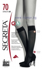 СЕГРЕТА ДАМСКИ КОМПРЕСИВНИ 3 / 4 ЧОРАПИ БЕЖОВИ 1 размер 70 ДНИ