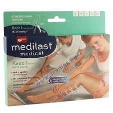 МЕДИЦИНСКИ КОМПРЕСИВЕН ЧОРАП МЕДИЛАСТ КЛАС I  3 / 4 размер XXL * 1 брой МЕДИКА