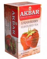 ЧАЙ АКБАР ЧЕРЕН С АРОМАТ НА ЯГОДА ФИЛТЪР * 20