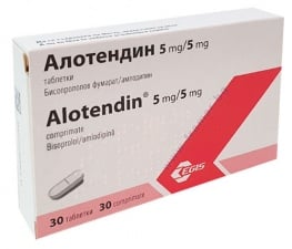 АЛОТЕНДИН таблетки 5 мг / 5 мг * 30